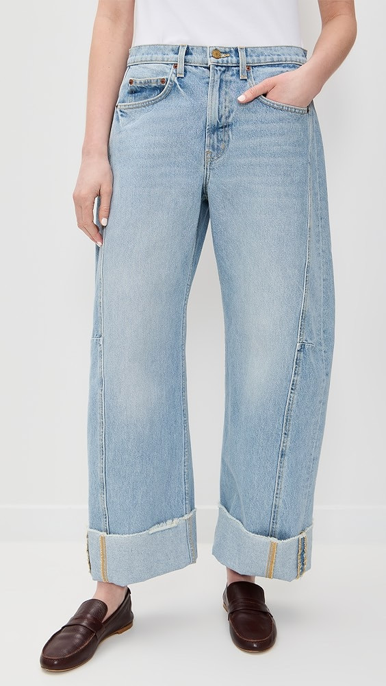B Sides Relaxed Cuffed Lasso Jeans | Shopbop | Shopbop