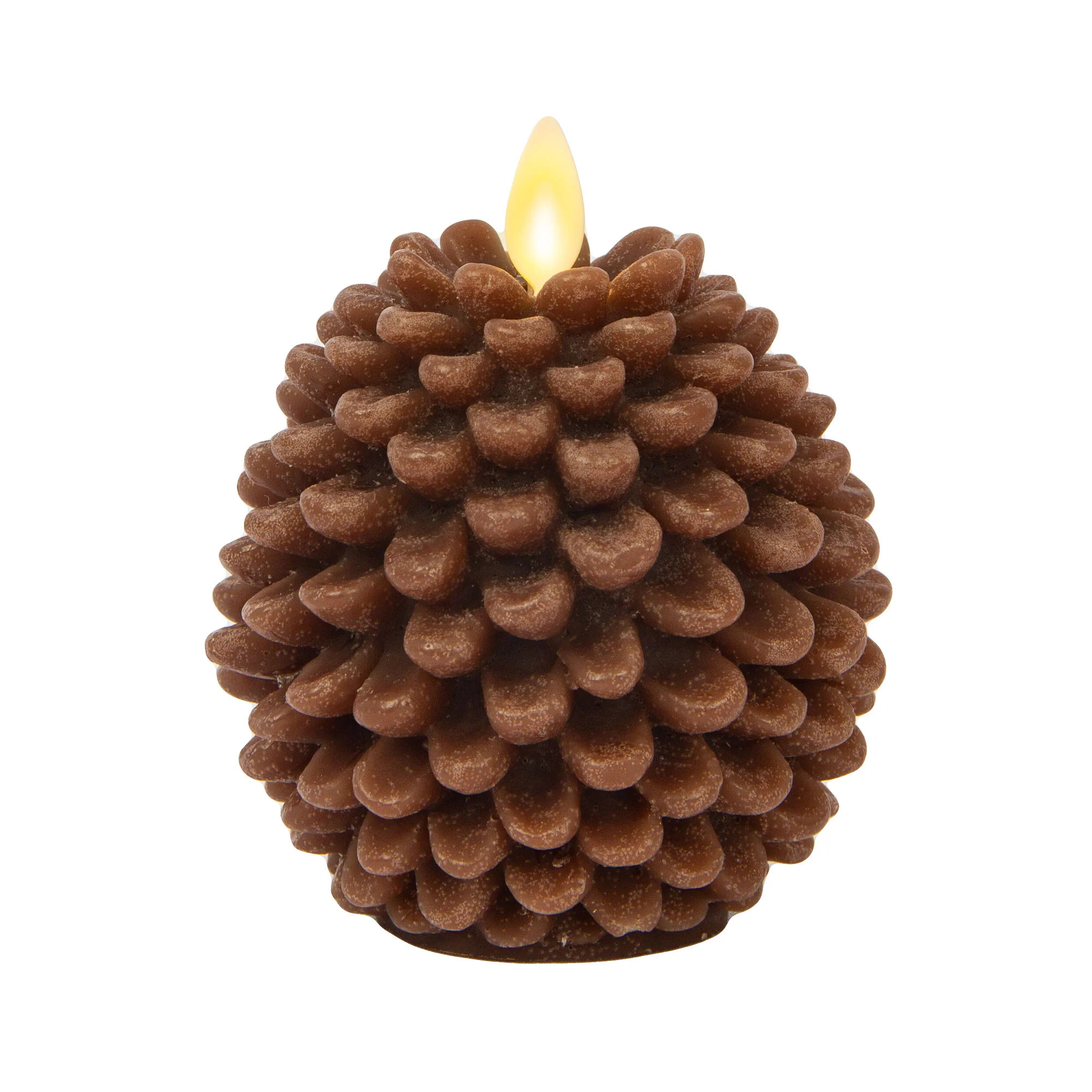 Brown Flameless Candle Pinecone | Luminara
