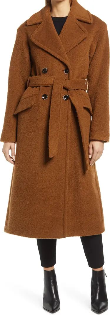 Belted Wool Blend Wrap Coat | Nordstrom