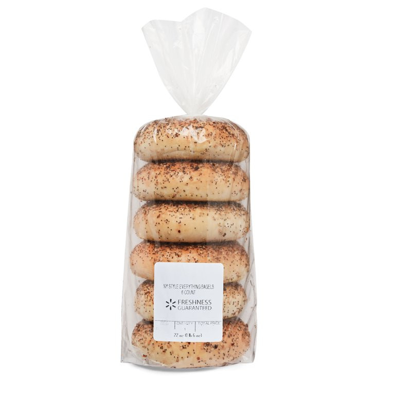Freshness Guaranteed Everything Bagels, 22.8 oz, 6 Count | Walmart (US)