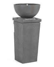 16.5x35.5 Outdoor Zen Bowl Fountain | TJ Maxx