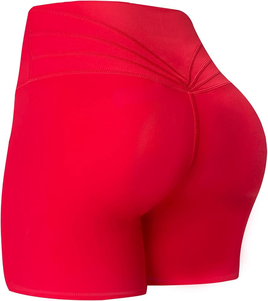 Aoxjox Trinity Workout Biker Shorts for Women Tummy Control High Waisted Exercise Athletic Gym Ru... | Amazon (US)