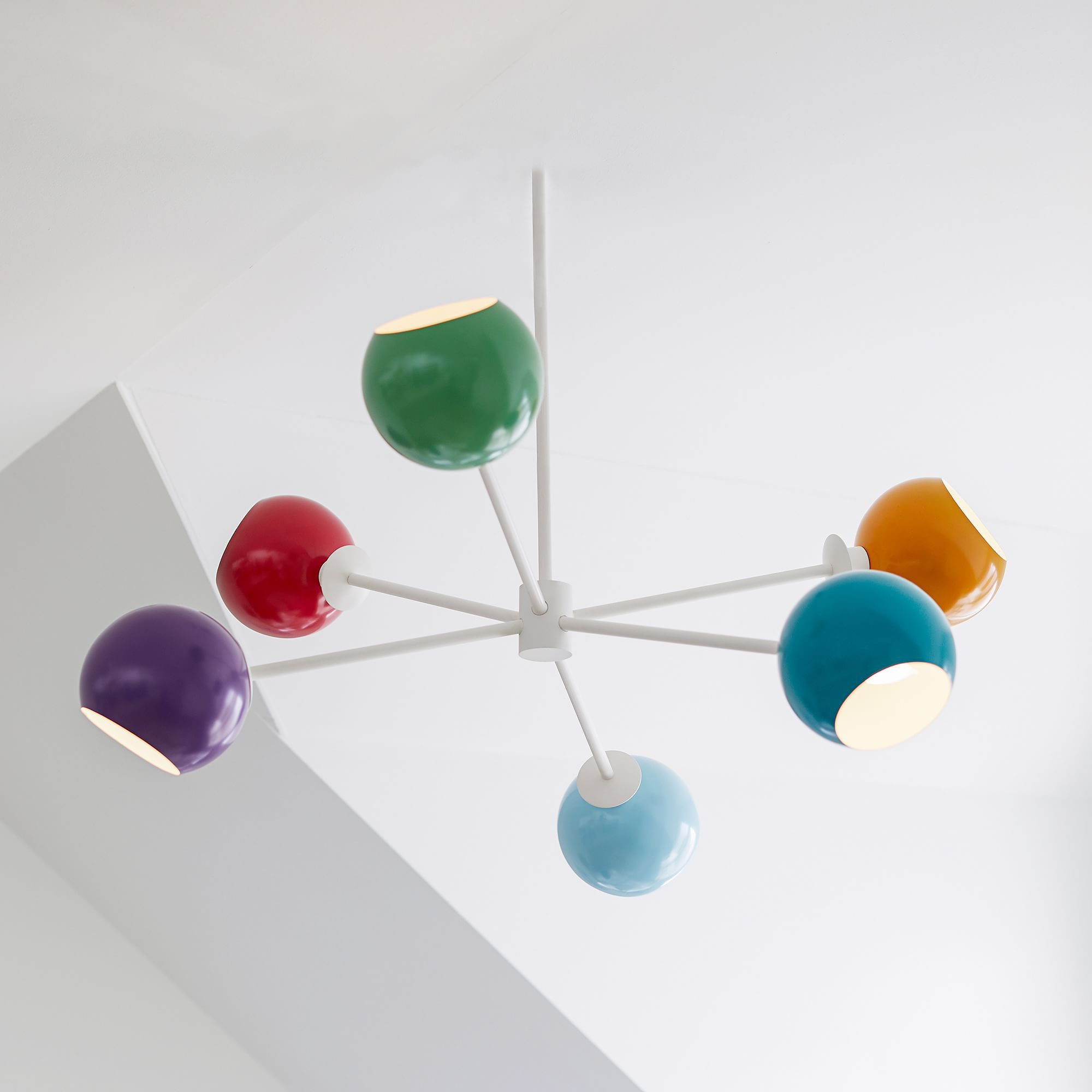 6-Light Colorful Globe Chandelier (37") | West Elm (US)