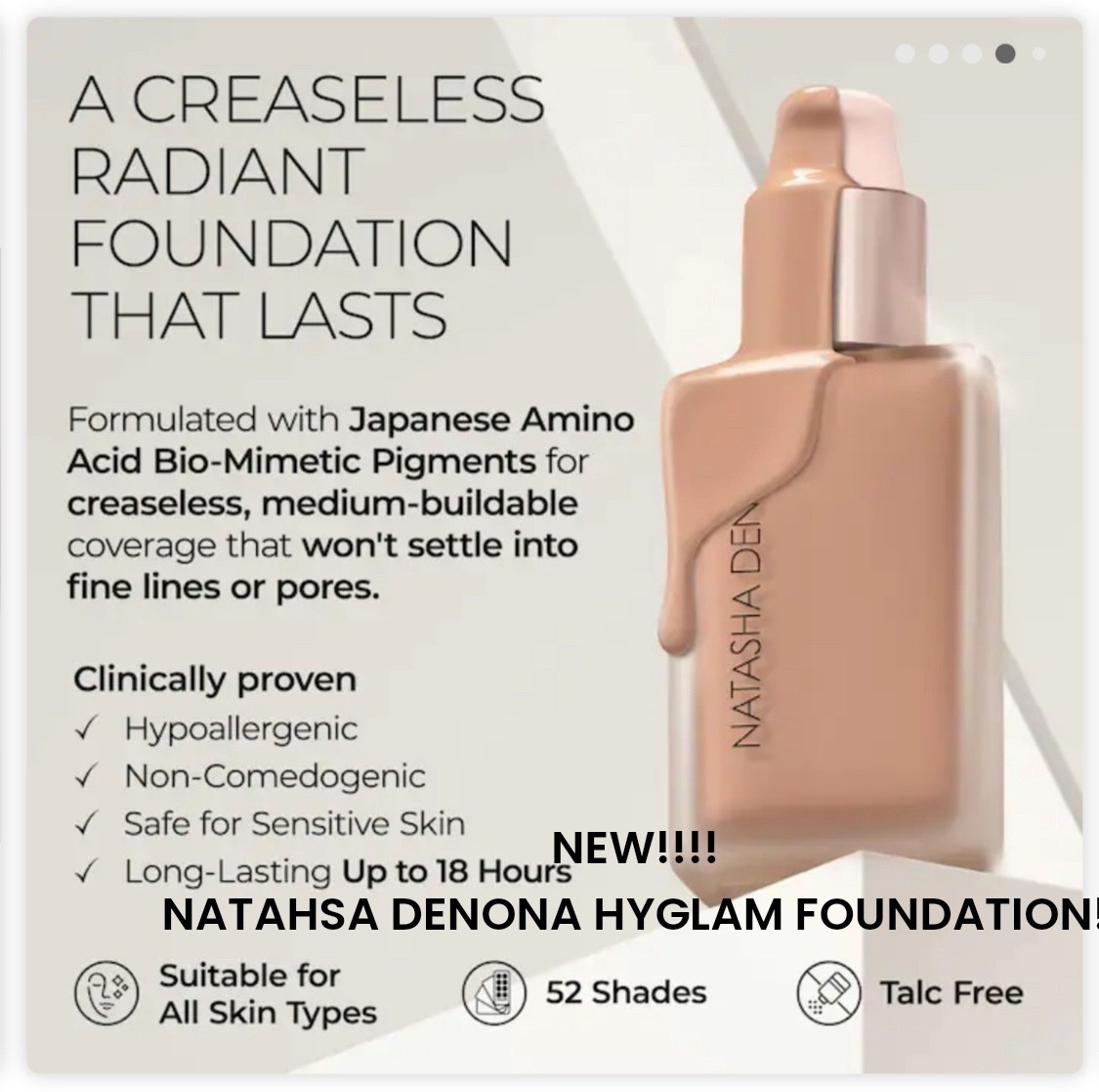 New! Natasha Denona Hyglam Foundation. Available now at Sephora and Ulta.  If you wish to use my code for Natasha’s site. Please check my Instagram stories or my YouTube Posts💋

#LTKBeauty #LTKSeasonal