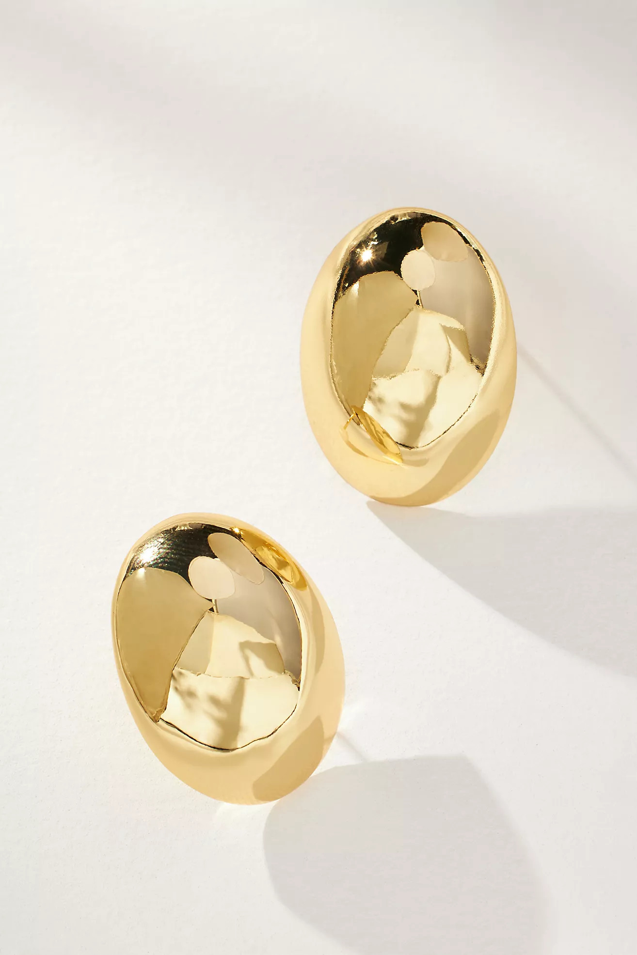 Large Statement Oval Post Earrings | Anthropologie (US)