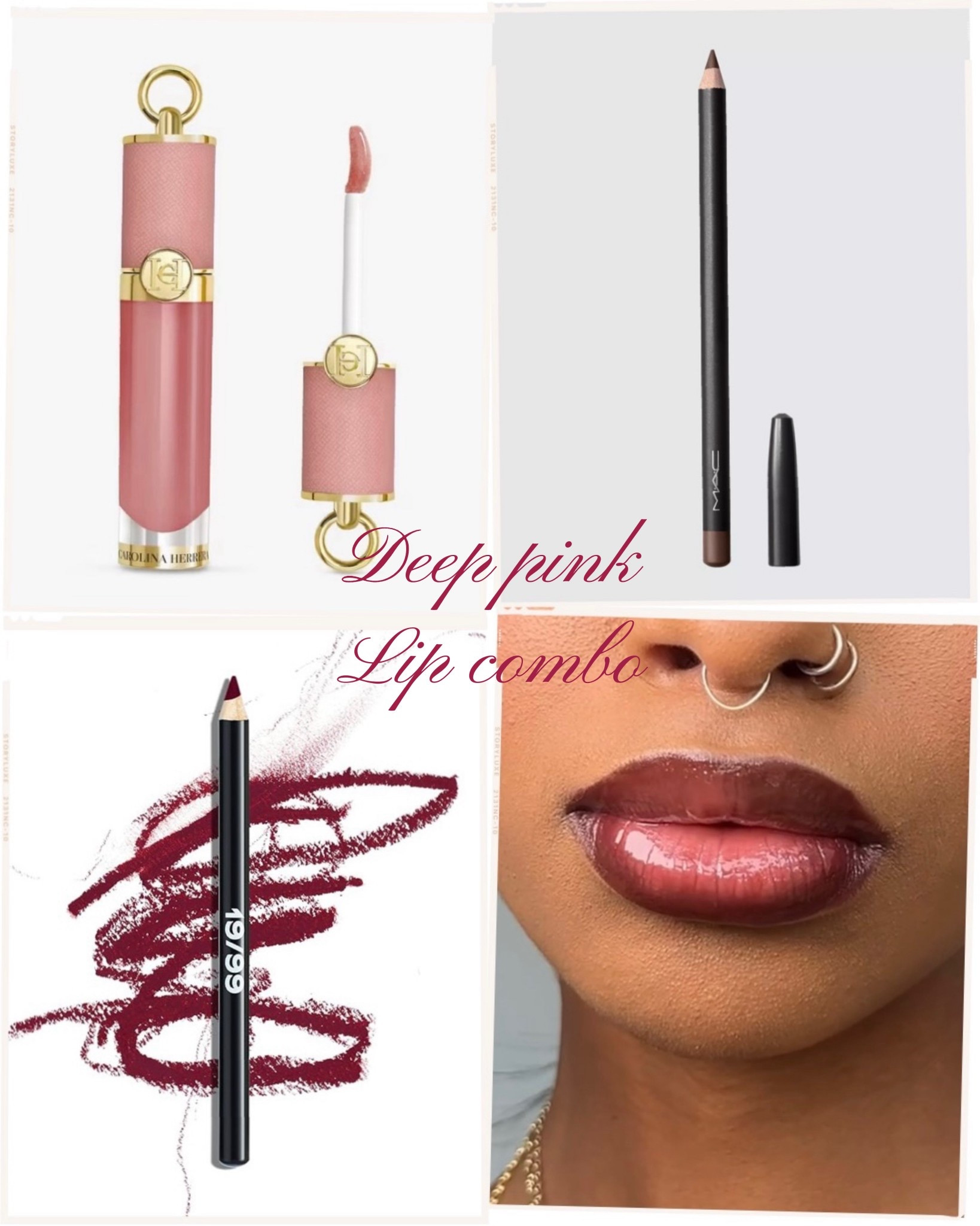 Plum pink lip combo
Lip liners: Mac - Chestnut & 1999 beauty - Bor
Gloss - Nude Desire

#LTKbeauty #LTKuk #LTKeurope