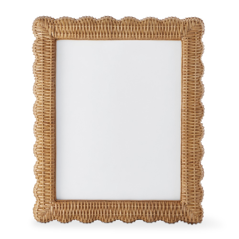 AERIN x Williams Sonoma Home Wicker Scalloped Gallery Picture Frames | Williams-Sonoma