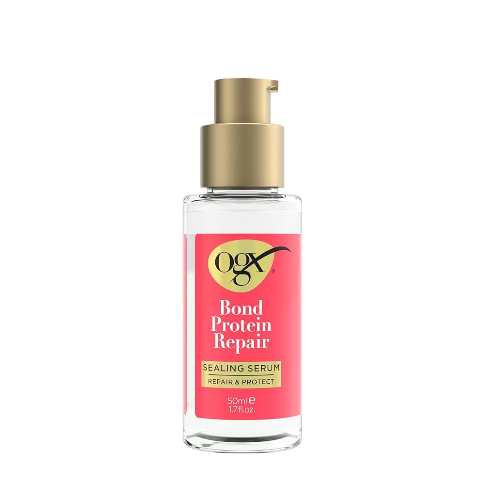 OGX Repair & Protect Bond Protein Repair Sealing Hair Serum, Formulated without Parabens, Frizz T... | Amazon (US)