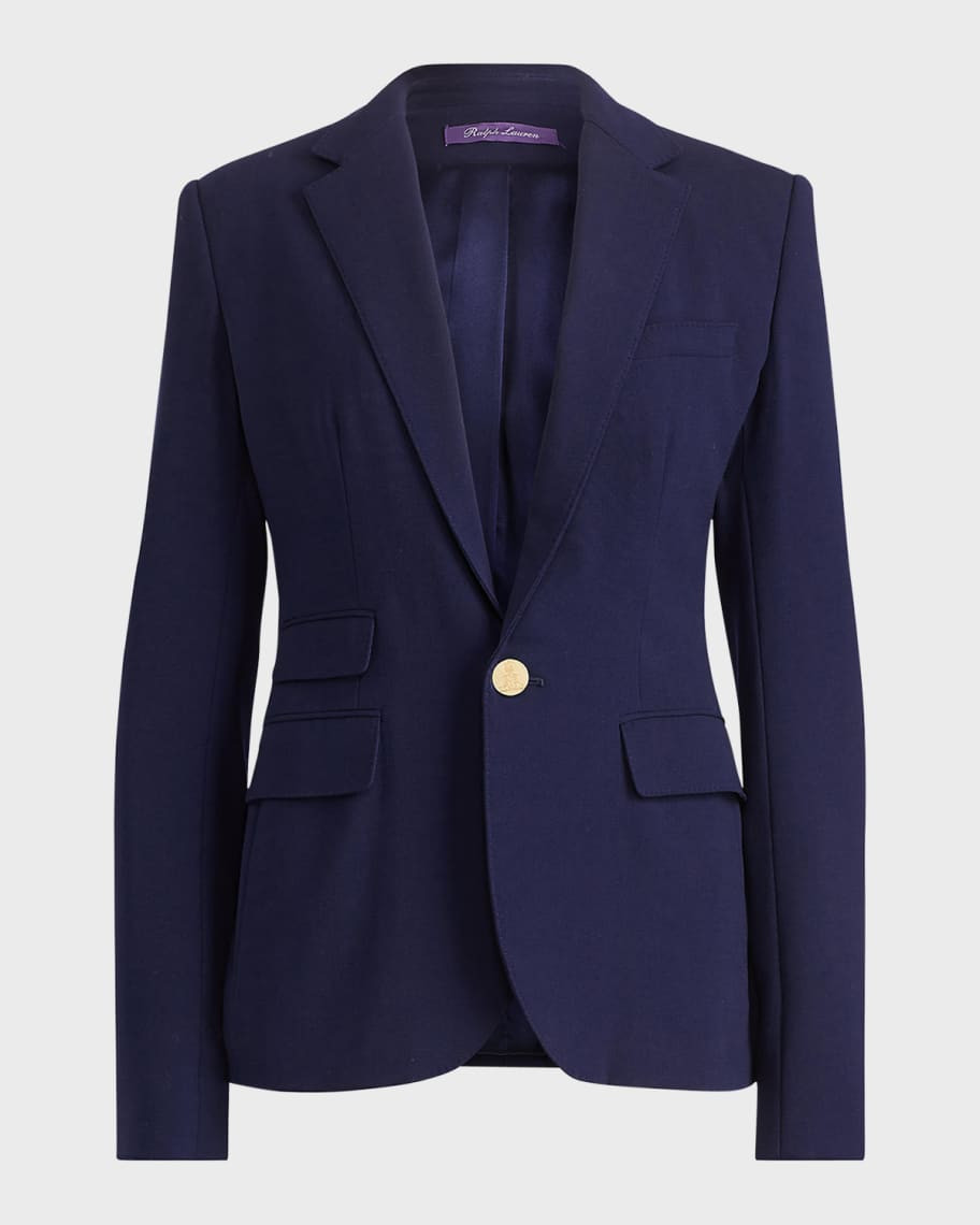 Ralph Lauren Collection Parker One-Button Wool Jacket | Neiman Marcus