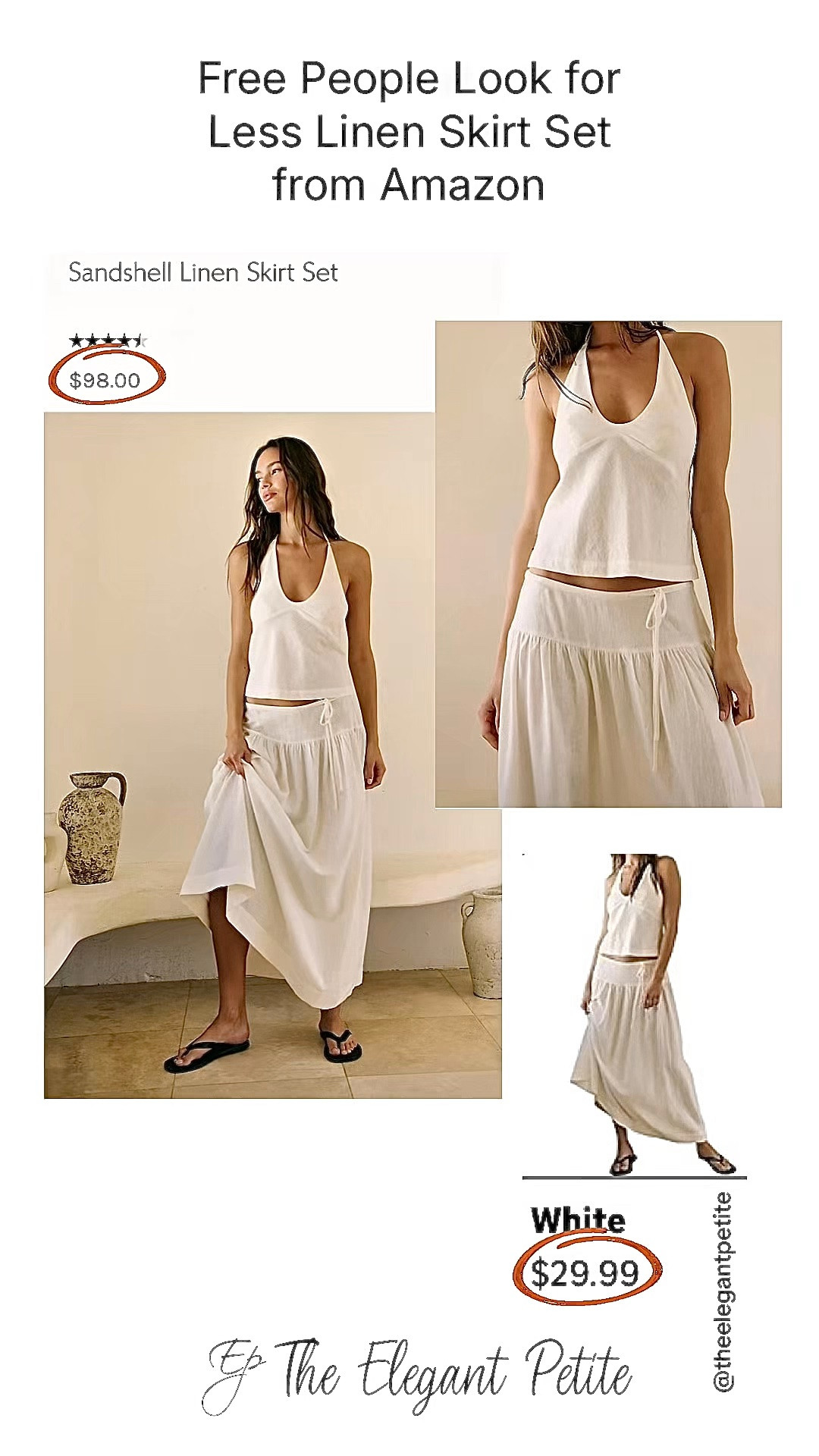Free People Look for Less Linen Skirt Set from Amazon 
Follow me for more inspiration. Affordable fashion items with a touch of luxury.                         Stun wherever the sun takes you in this essential skirt set, featuring a backless halter top and billowy maxi skirt in a special linen blend for endless breezy styling.  #elegantstyle #styleinspo
#designerinspired
#designeramazonfashion
#freepeoplelookforless

#LTKootd #LTKPetite