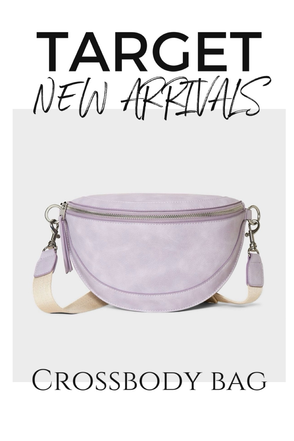 Target new arrivals 
Crossbody bag in lilac 

#LTKItBag #LTKFindsUnder50 #LTKTravel