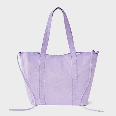 Washed Canvas Tote Handbag - JoyLab™ | Target