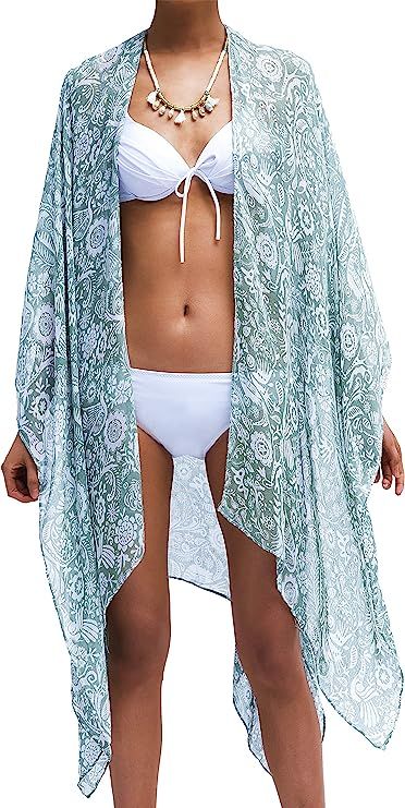 Moss Rose Women Summer Bikini Kimono Bathing Suit Cover Ups for Swimwear | Amazon (US)