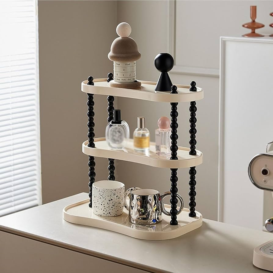 2/3 Tier Corner Bathroom Organizer Countertop for Storage, PP Counter Tray and Vanity Organizer, ... | Amazon (US)