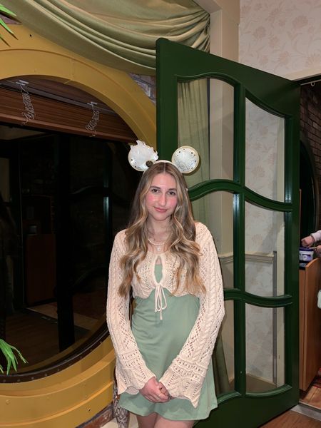 Princess Tiana OOTN for dinner at Tiana’s Palace aboard the Disney Wonder 💚🐸👑👩🏾‍🍳✨

Ears: Disney Store (linked on eBay, I found them on Poshmark)
Dress: Set Active
Knit Shrug: Local Boutique (linked similar)
Shoes: Wedges
Purse: Coach x Disney 

Ig: @jkyinthesky & @jillianybarra

#disney #disneystyle #disneyprincess #disneyprincesses #disneyootd #princesstiana #theprincessandthefrog #tianaspalace #disneycruise #disneycruisestyle #disneywonder #disneywondercruise 

#LTKFitness #LTKStyleTip #LTKFindsUnder100