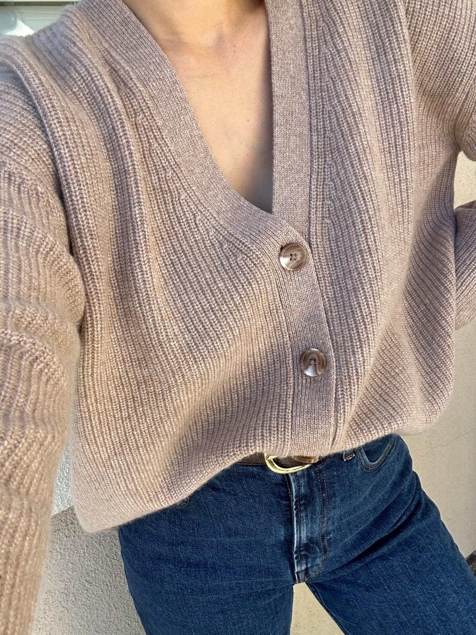 Fall details 

Quince cashmere — wearing xs, runs large 
Jcrew belt 
Everlane the way high jeans 

Linked to other cashmere pieces im loving from quince 
Fall outfit / fall style 

#LTKSeasonal
