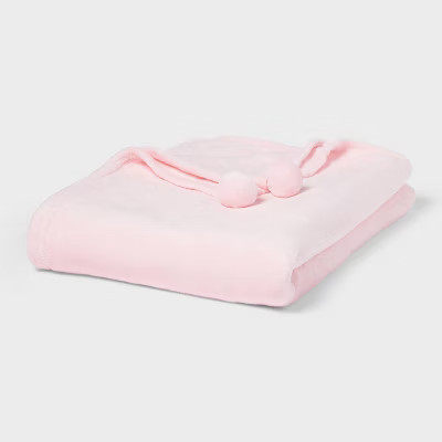 Twin Pom Pom Blanket Light Pink - Wondershop™ | Target