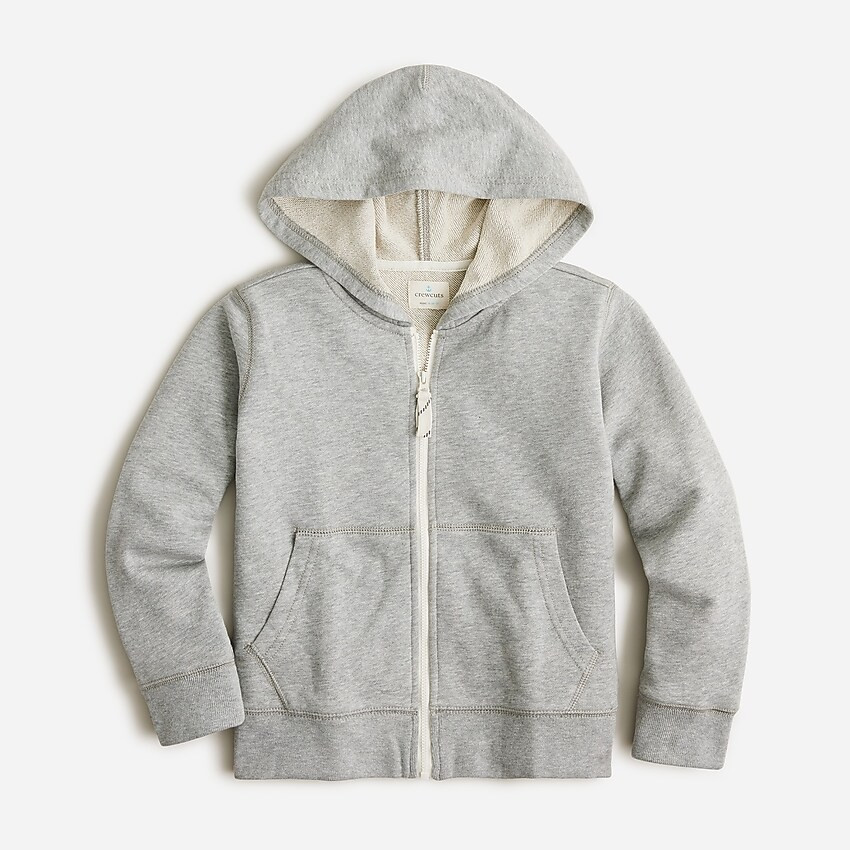 Kids' french terry full-zip hoodie | J. Crew US