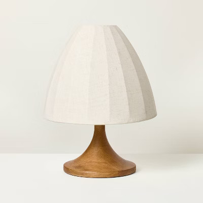 Wood Trumpeted Table Lamp - Hearth & Hand™ with Magnolia | Target