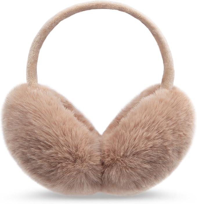 YSense Earmuffs Ear Warmers for Women Winter Fur Adjustable Foldable Ear Muffs Gifts | Amazon (US)