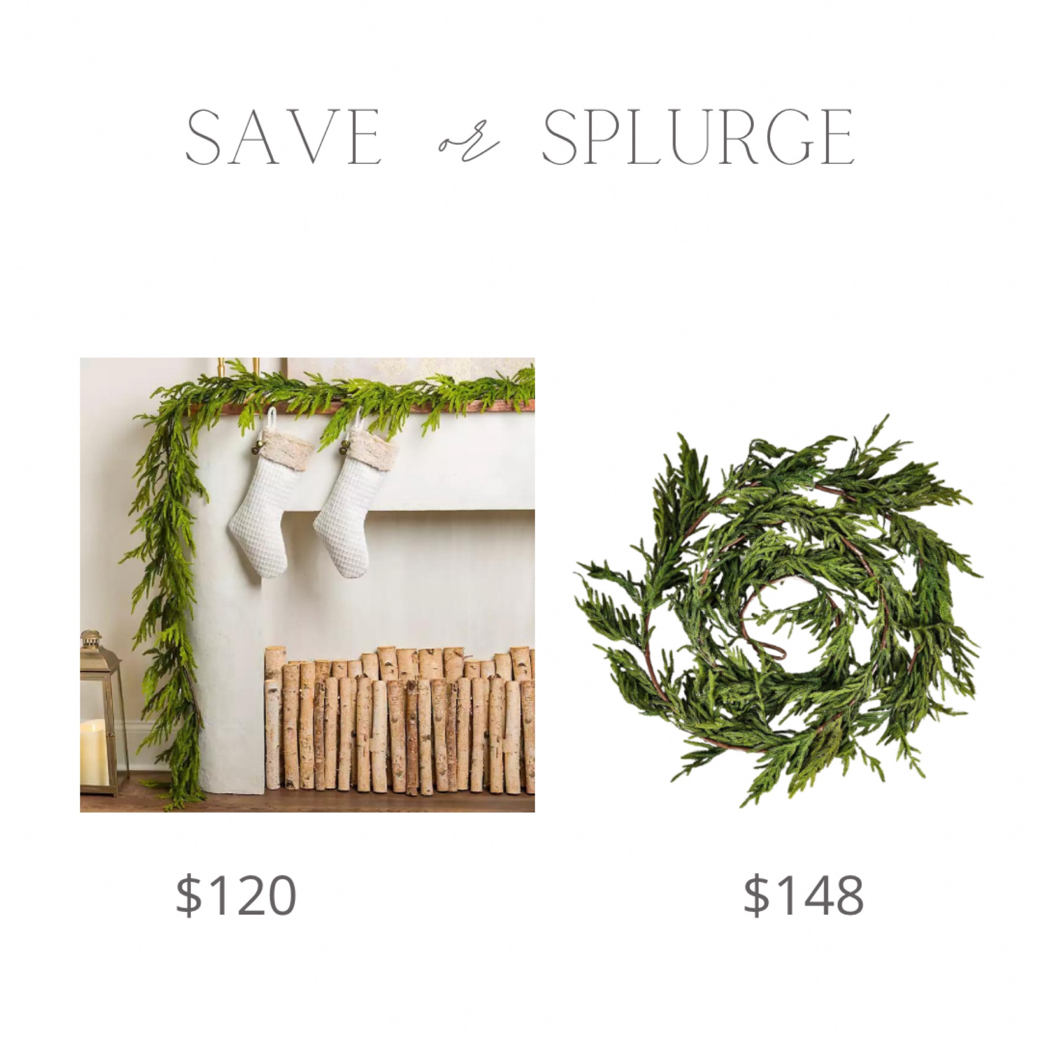 Christmas garland Norfolk Pine 

#LTKHolidaySale #LTKSeasonal #LTKhome