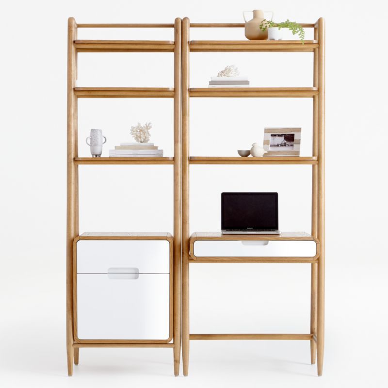 Helsing Bookcase And Desk Set + Reviews | Crate & Barrel | Crate & Barrel