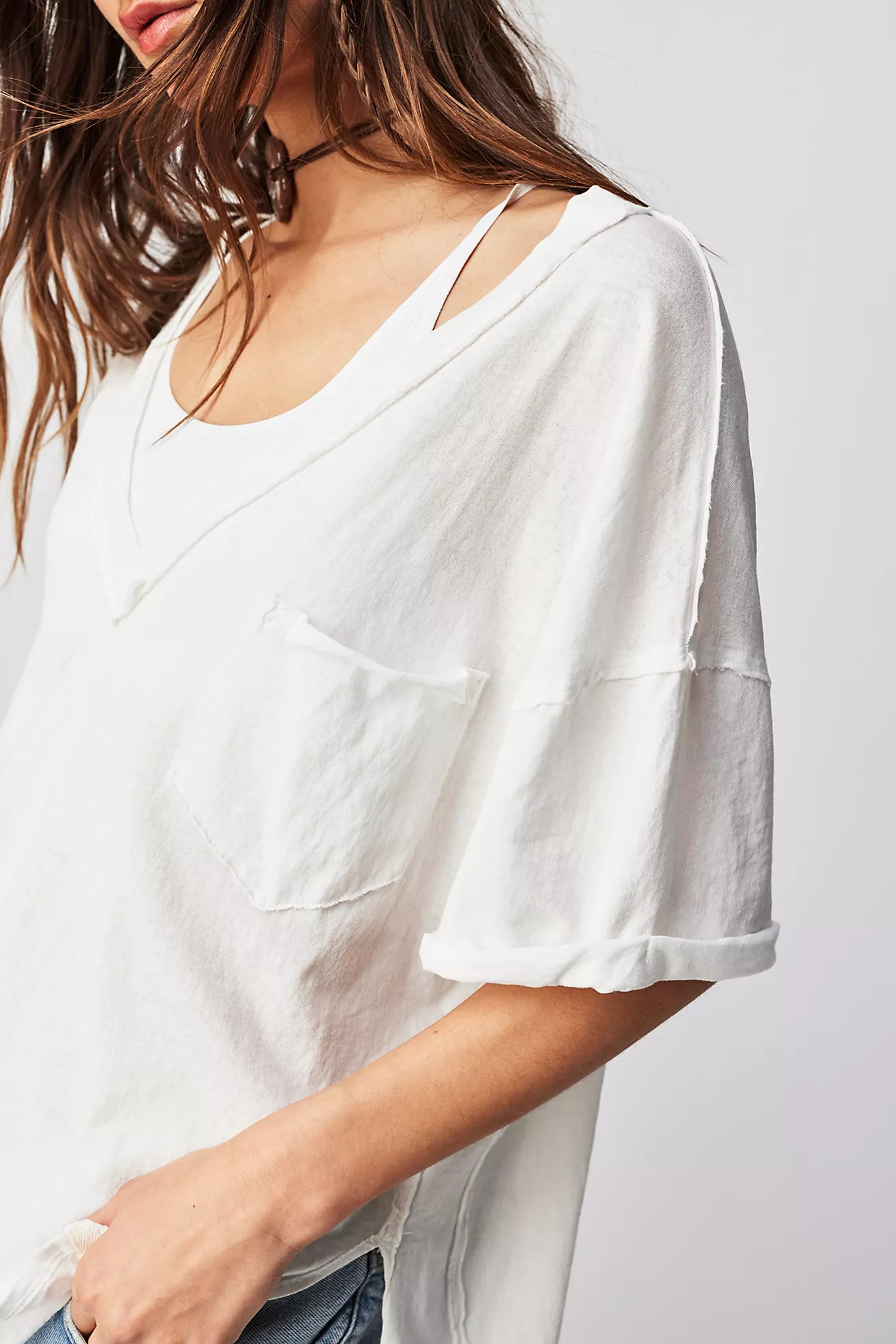 We The Free Keep Me V-Neck Tee | Free People (Global - UK&FR Excluded)