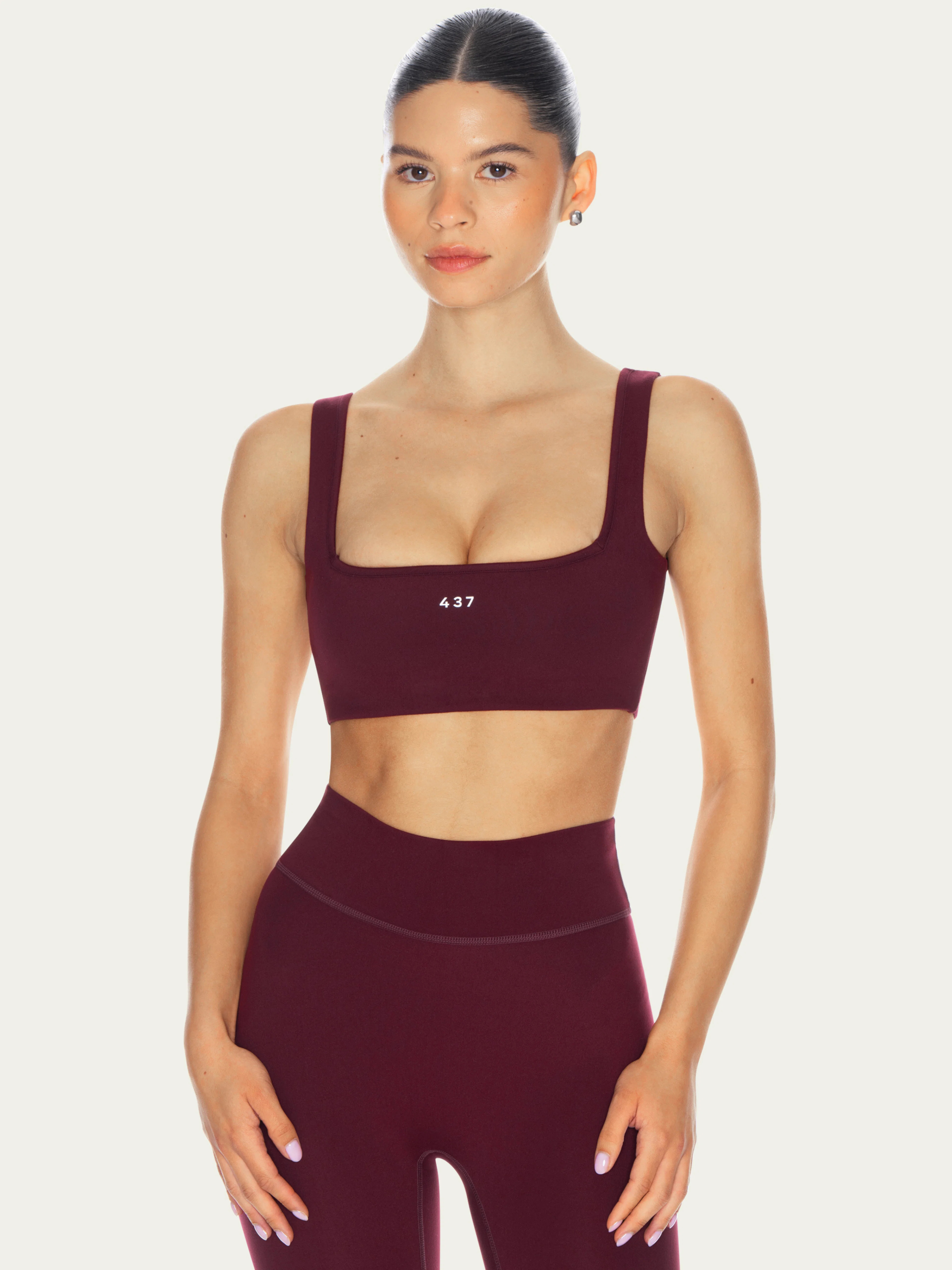 The Square Bra Black Cherry | 437