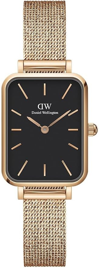 Daniel Wellington Quadro Melrose Watch, Rose Gold Mesh Bracelet, 20x26mm | Amazon (US)