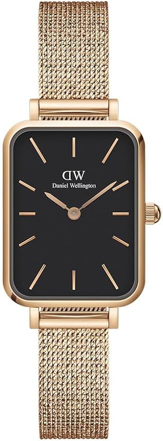 Daniel Wellington Quadro Melrose Watch, Rose Gold Mesh Bracelet, 20x26mm | Amazon (US)