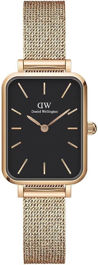 Daniel Wellington Quadro Melrose Watch, Rose Gold Mesh Bracelet, 20x26mm | Amazon (US)