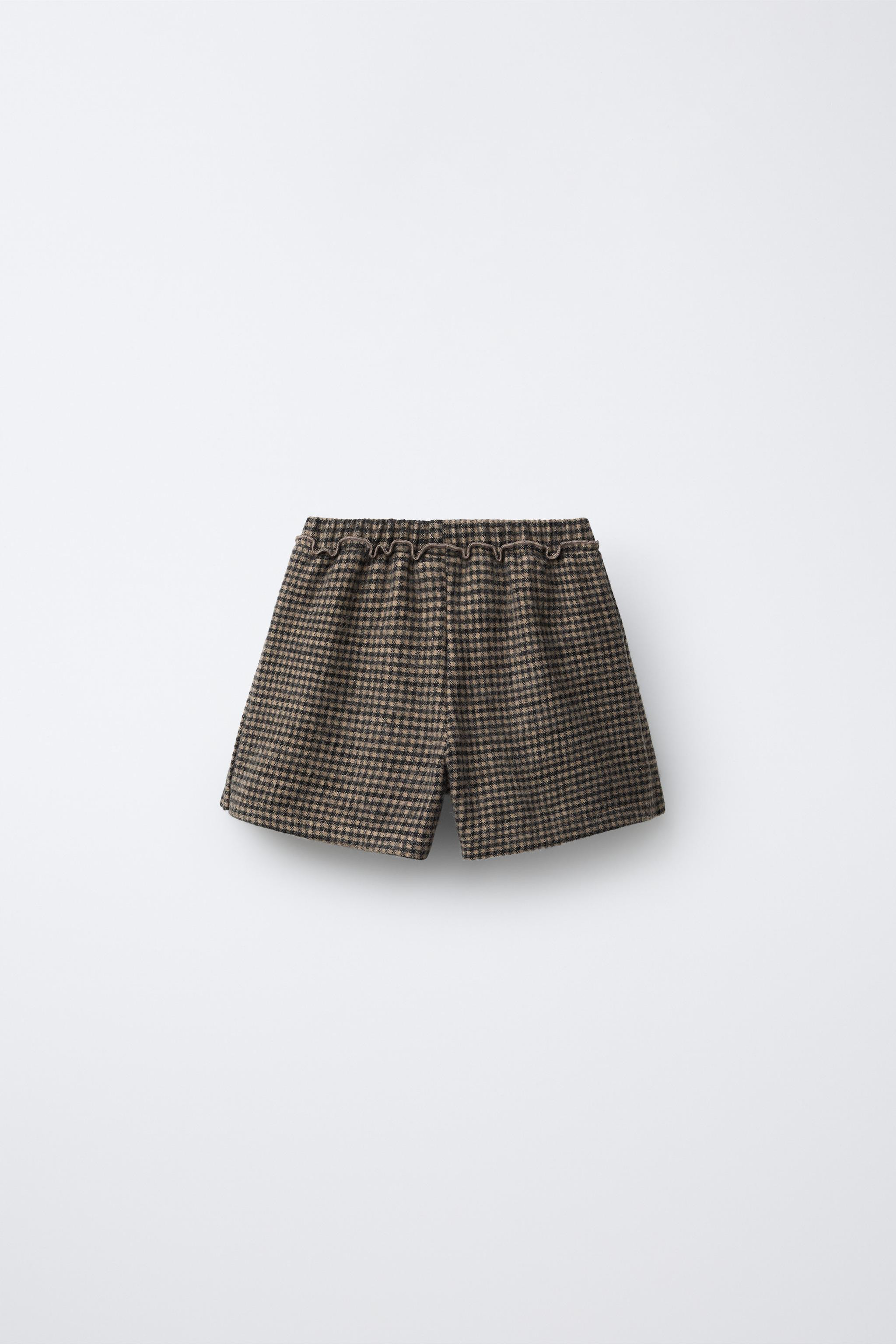 PLEATED PLAID SKORT | Zara US