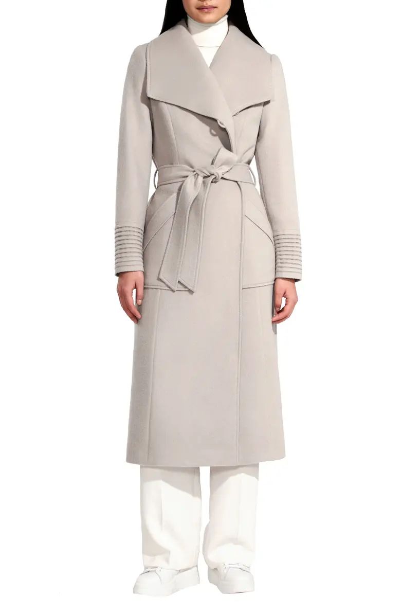 Shawl Collar Alpaca & Wool Blend Longline Coat | Nordstrom