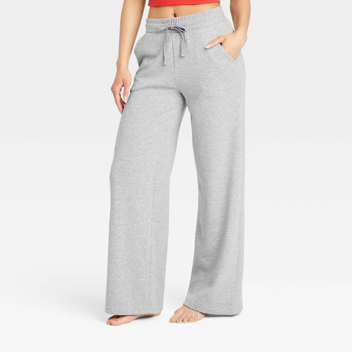 Women's Fleece Wide Leg Lounge Pants - Colsie™ | Target