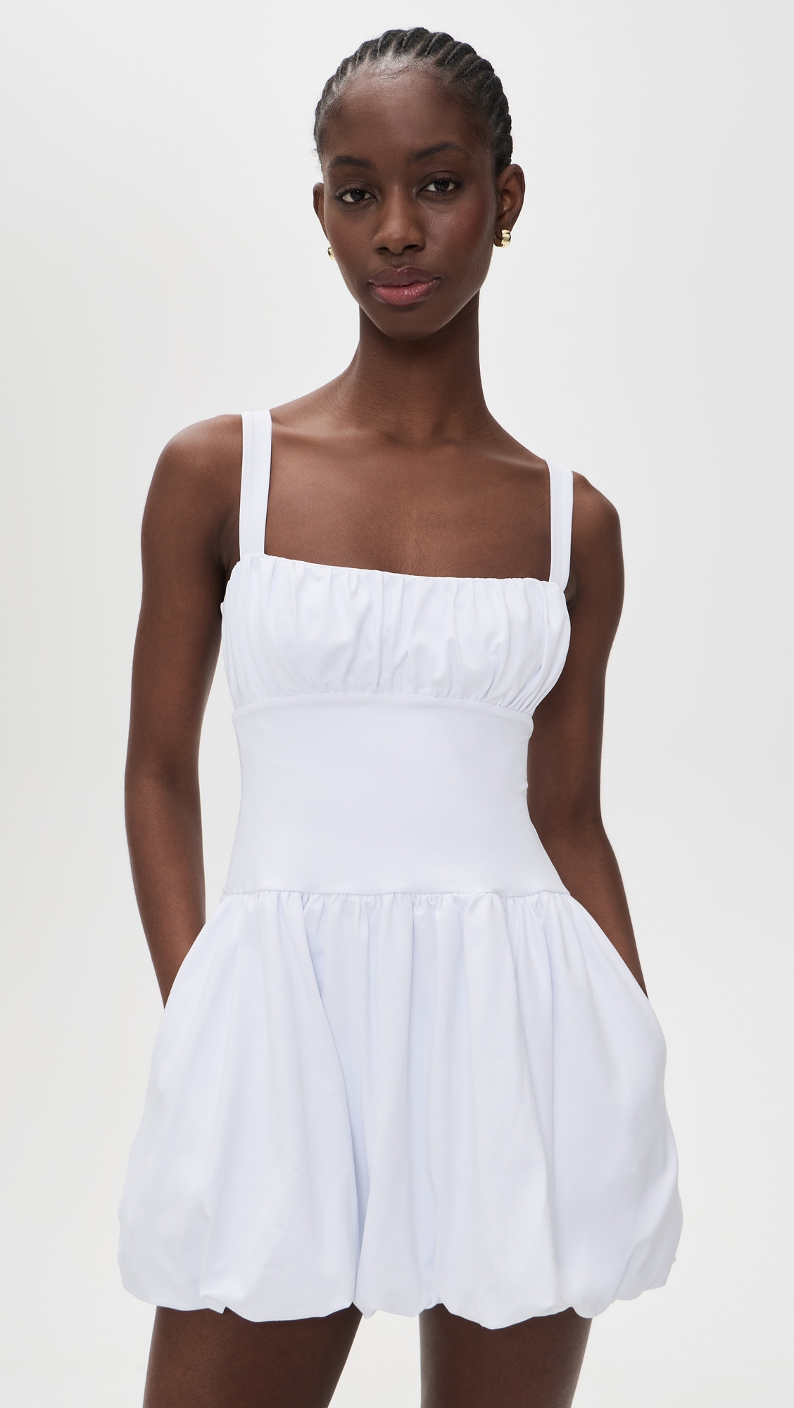 Susana Monaco Bubble Strap Dress Sugar XL | Shopbop