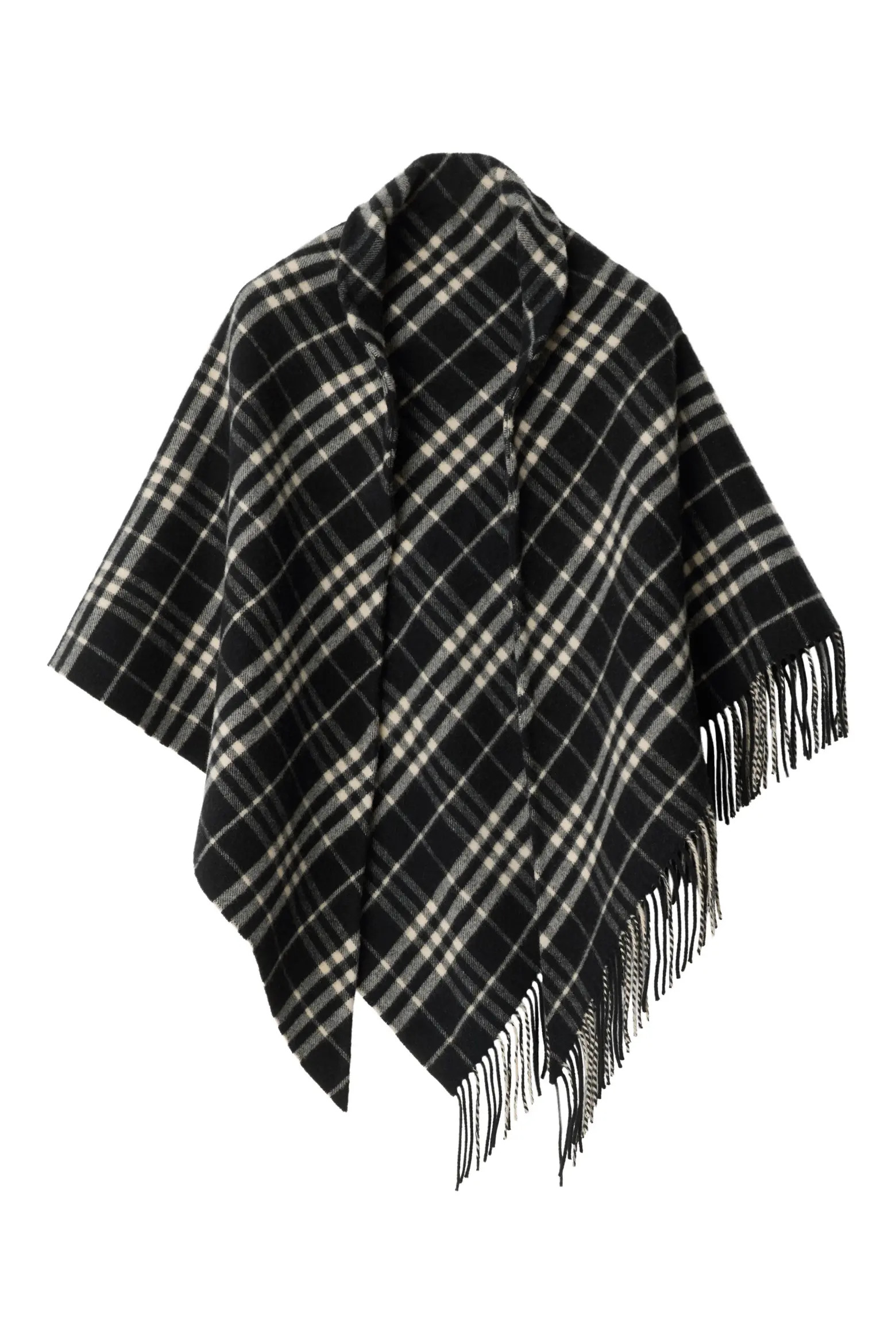 Medium Check Wool & Cashmere Cape (Women) | Nordstrom | Nordstrom