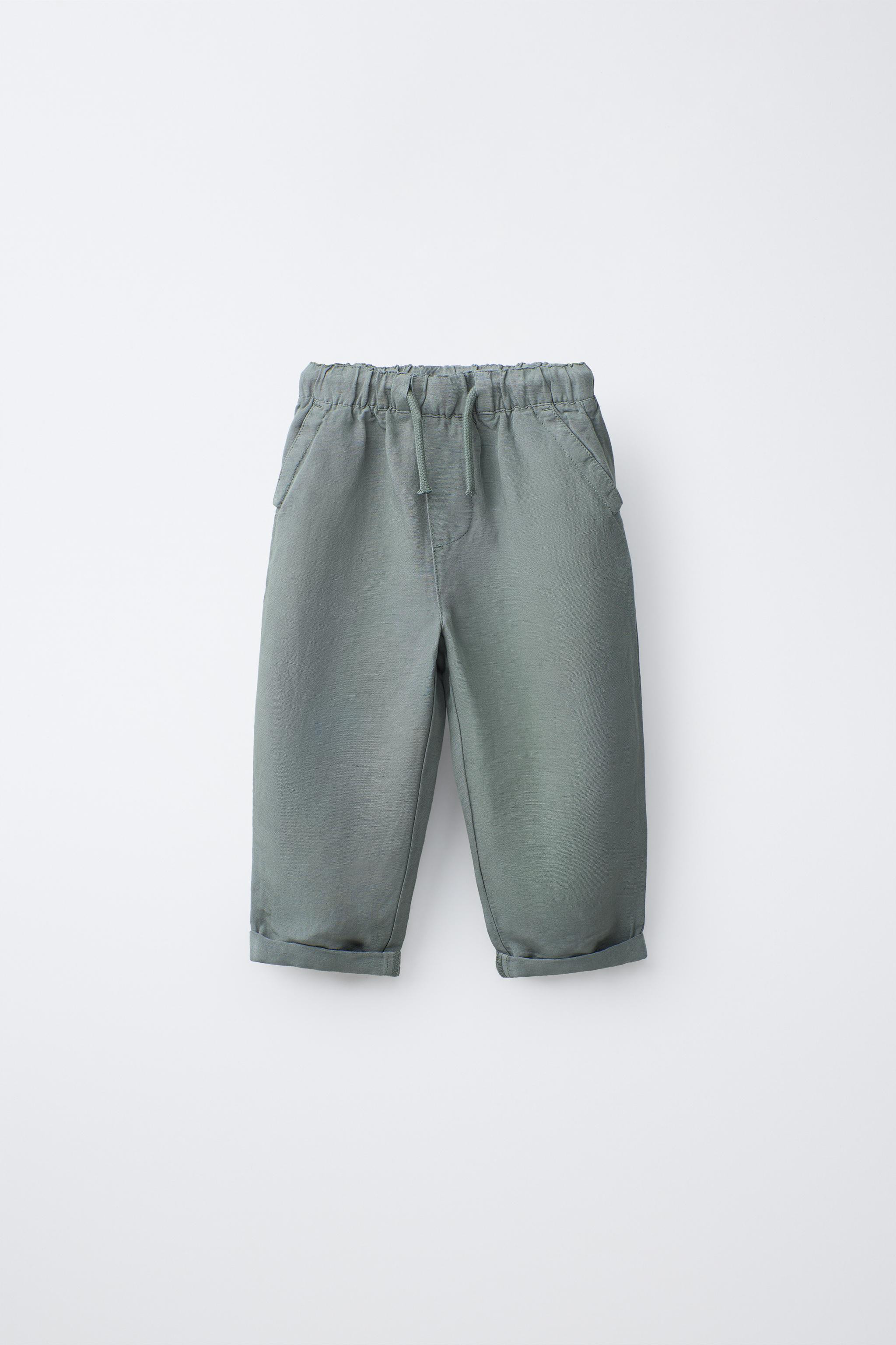 FLOWY LINEN BLEND PANTS | Zara US