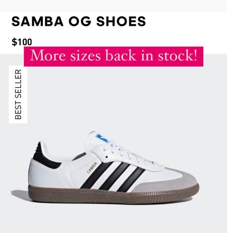 Adidas samba back in stock in womens smaller sizes! 

#LTKstyletip #LTKshoecrush #LTKFind