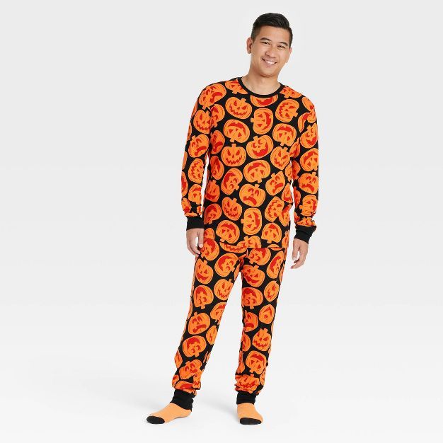 Men's Halloween Pumpkins Family Pajama Set - Hyde & EEK! Boutique™ Orange | Target