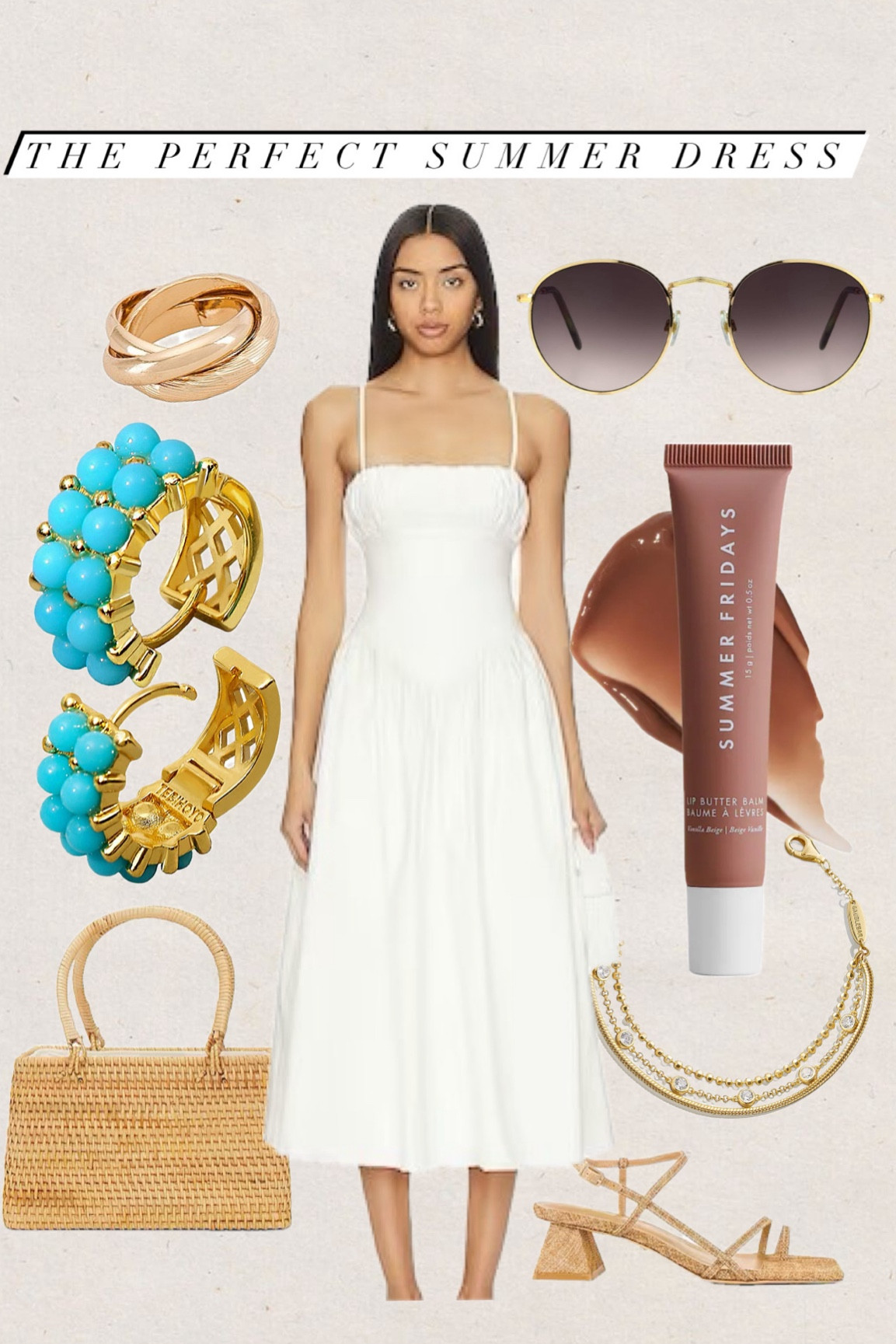The perfect summer dress
Little white dress
Bridal
Rehearsal dinner
Bridal shower
Midi dress
Cotton dress
Gold jewelry
Rattan bag
Sandals
Block heel sandals
Turquoise earrings
Gold sunglasses
Summer dresses
Styled outfit
Vacation Outfit
Date night outfit
Resort Wear
Spring outfit
Dress
Work outfit

#LTKwedding #LTKfindsunder100 #LTKfindsunder50