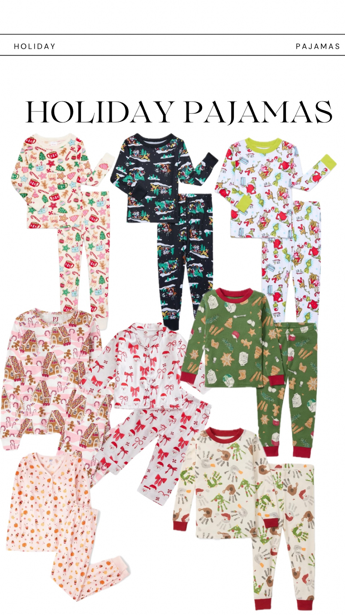 Holiday Pajamas 

#LTKfamily #LTKSeasonal #LTKfindsunder50