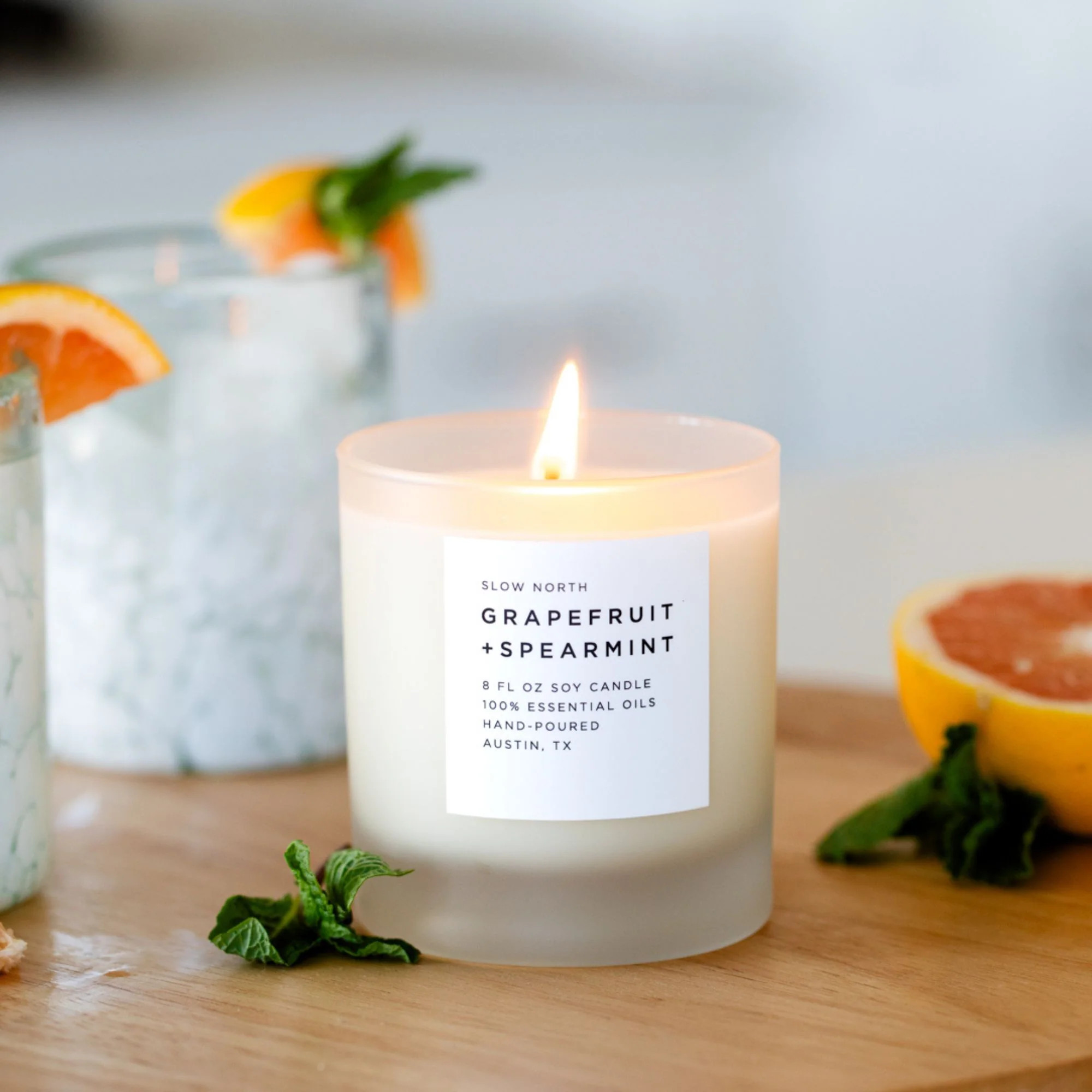 Grapefruit + Spearmint - Signature Candle | Slow North