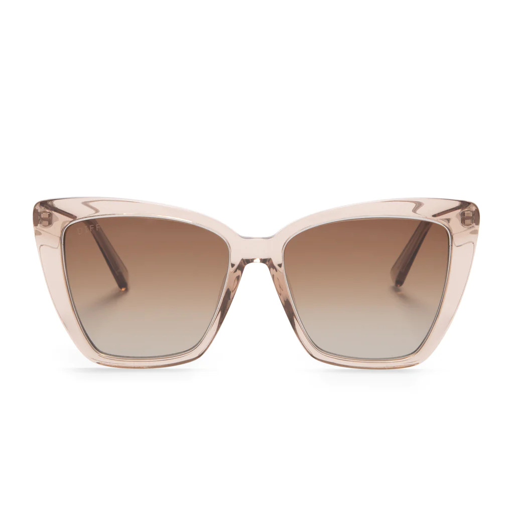 BECKY IV - VINTAGE CRYSTAL + BROWN GRADIENT SUNGLASSES | DIFF Eyewear