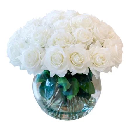 Roses Centerpiece in Vase | Wayfair North America
