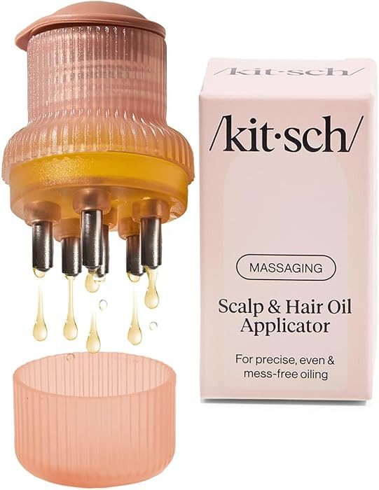 Kitsch Scalp & Hair Oil Applicator \u2013 Stainless Steel Bristles Scalp Oil Applicator for Even ... | Amazon (US)