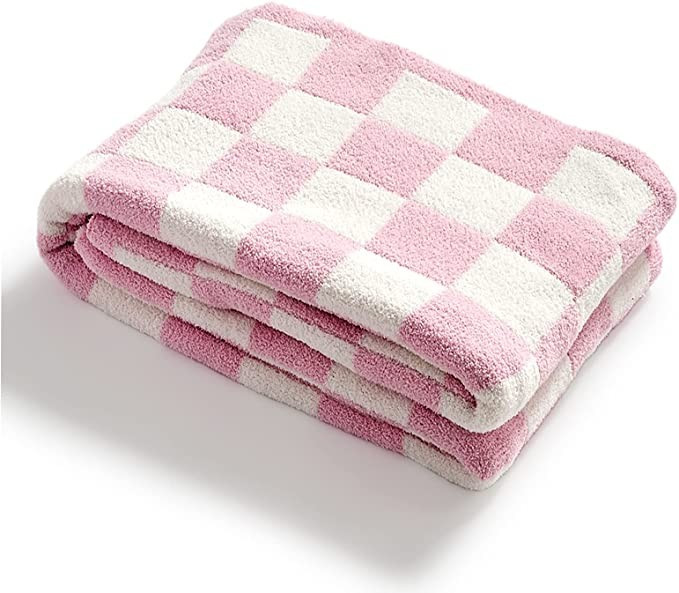 YIRUIO Throw Blankets Checkerboard Grid Chessboard Gingham Warmer Comfort Plush Reversible Microf... | Amazon (US)