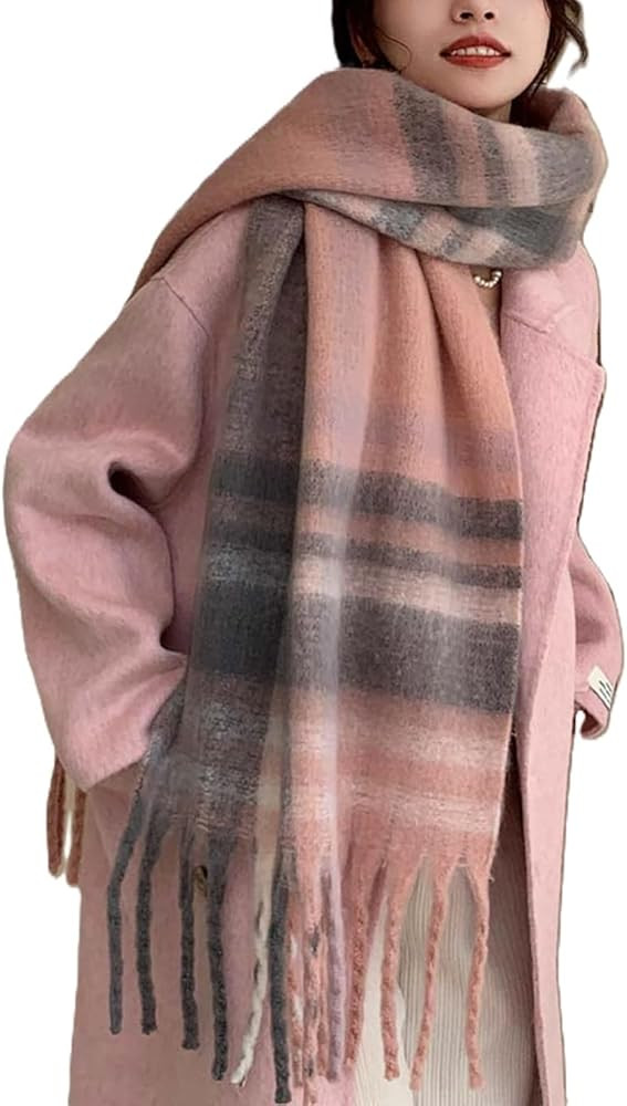 Wander Agio Winter Women Warm Scarf Long Shawl Large Scarves Cold Weather Thicker Blanket Wrap Co... | Amazon (US)