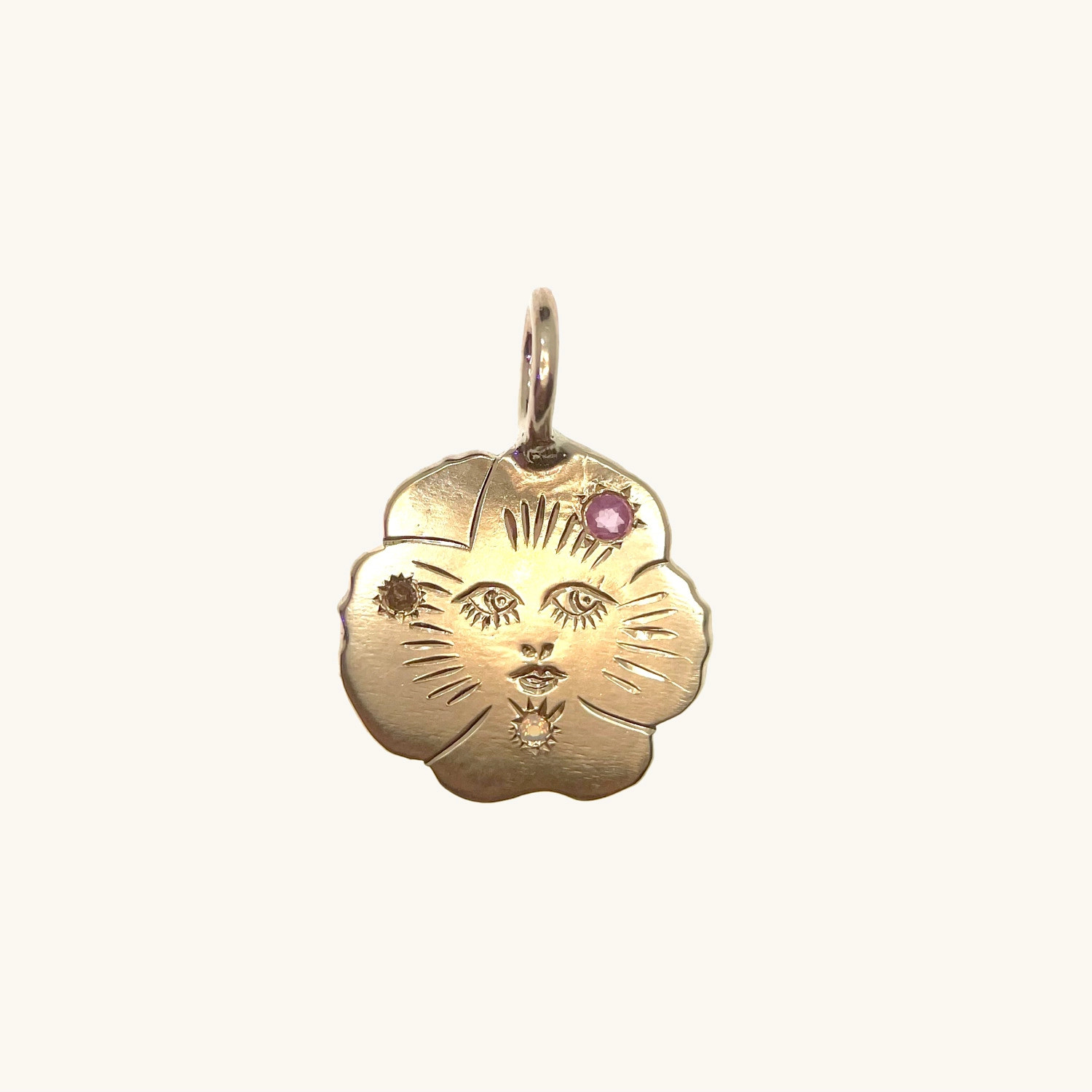 Pansy Face Charm | Catbird