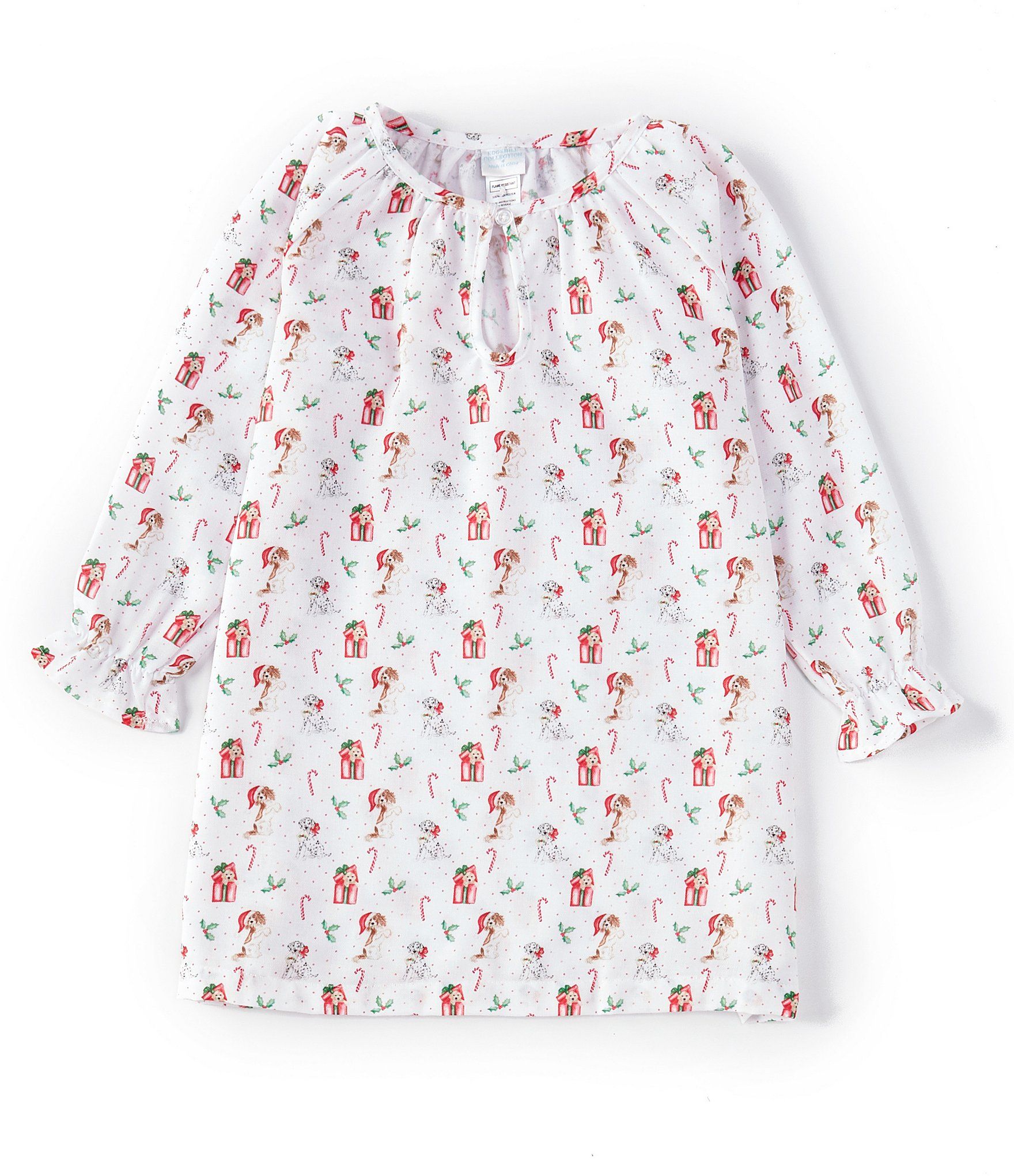 Pearly Gates X Edgehill Collection Little Girl 2T-6X Candy Cane Pajama Nightgown | Dillard's | Dillard's