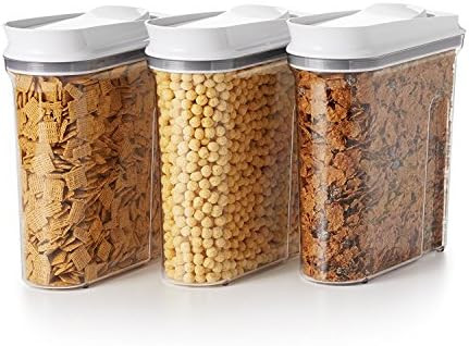 OXO Good Grips 3-Piece Airtight POP Cereal Dispenser Set,Clear,3 Piece Cereal Set | Amazon (US)